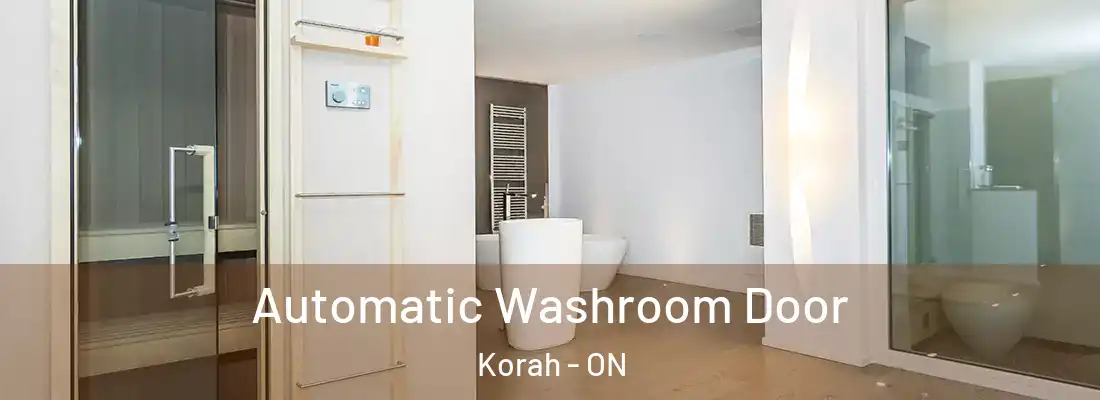  Automatic Washroom Door Korah - ON