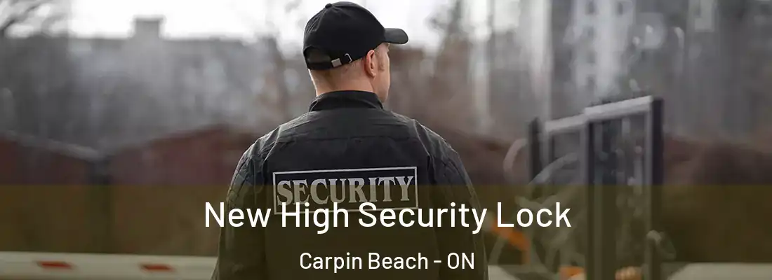  New High Security Lock Carpin Beach - ON
