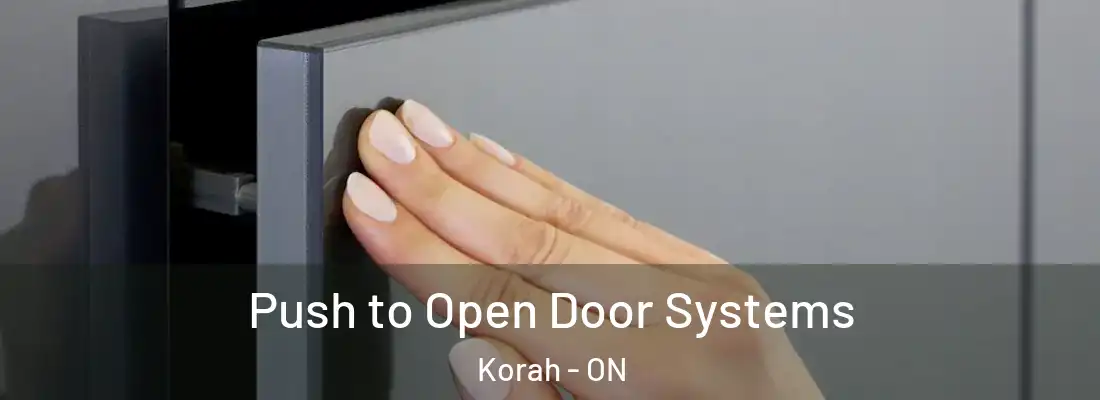  Push to Open Door Systems Korah - ON