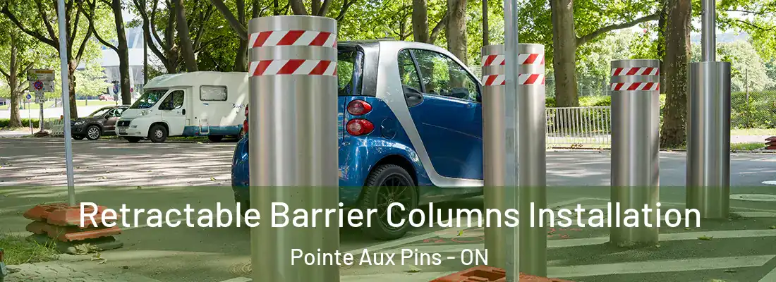  Retractable Barrier Columns Installation Pointe Aux Pins - ON